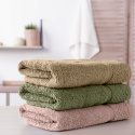 Ręcznik z puszystej i wyjątkowo grubej przędzy bawełnianej 50x90 Vilia pudrowy