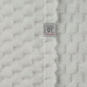 Koc pluszowy z wytłaczanym wzorem 150x200 Cindy6 Biały