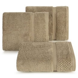 Ręcznik z puszystej i wyjątkowo grubej przędzy bawełnianej 70x140 Vilia beżowy