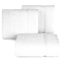Ręcznik z puszystej i wyjątkowo grubej przędzy bawełnianej 50x90 Vilia biały
